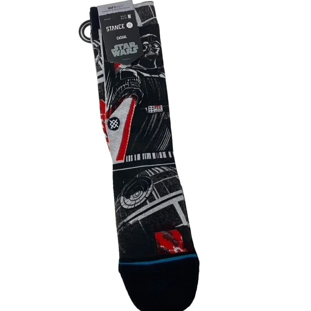 Stance Manga Vader Black MD (US Men's Shoe 6-8.5, Women's Shoe 8-10.5) Star Wars